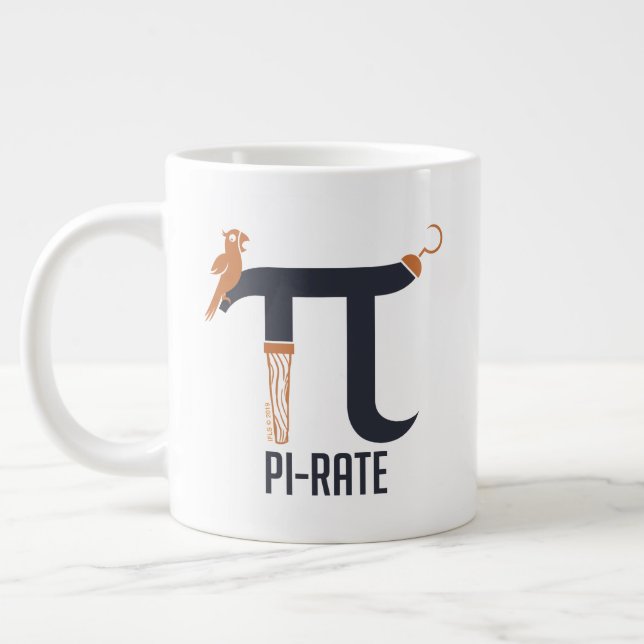 Taza De Café Gigante Símbolo Pi-Rate (Izquierda)