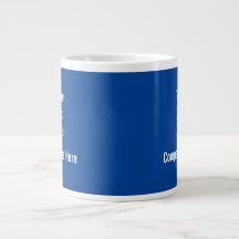 Simple azul profundo y blanco Su plantilla de logo