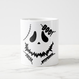 Taza De Café Gigante Simple Happy Halloween Familia y amigos