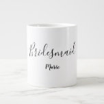 Taza De Café Gigante SIMPLE MINIMAL agregue su nombre personalizado bri<br><div class="desc">diseño</div>