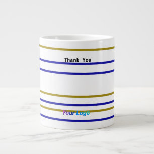 Taza De Café Gigante Simple minimalista elegante gracias personalizado