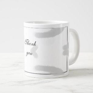 Taza De Café Gigante Simple minimalista elegante gracias personalizado