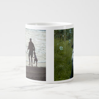 Taza De Café Gigante Simple personalizado dos fotos