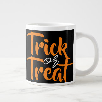Taza De Café Gigante Simple truco espeluznante o trato a la familia de