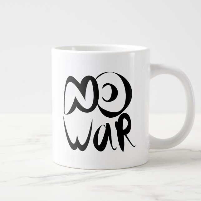 Taza De Café Gigante Sin guerra (Derecha)