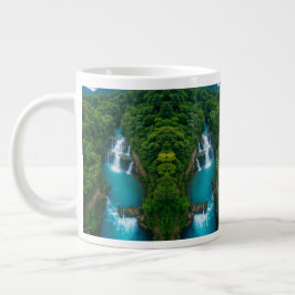 Taza De Café Gigante "Sips by the Falls - Cascada tropical