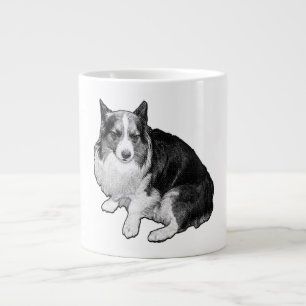 Taza De Café Gigante Sips De Corgi Moon-Dot