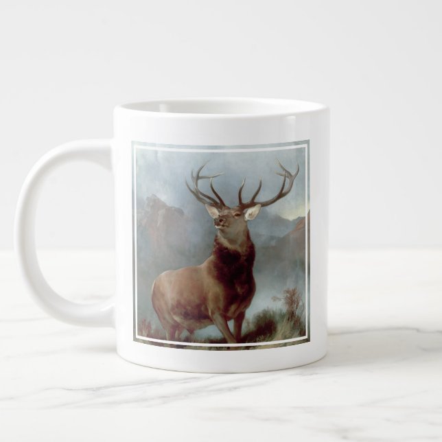 Taza De Café Gigante Sir Edwin Landseer | Monarca del Glen, 1851 (Izquierda)