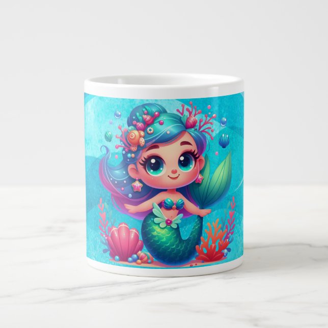 Taza De Café Gigante Sirena submarina (Frente)
