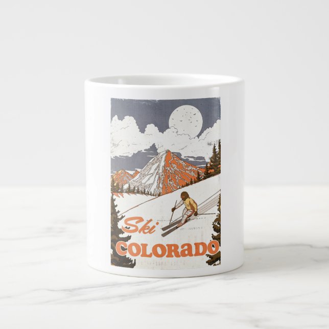 Taza De Café Gigante Ski Colorado (Frente)