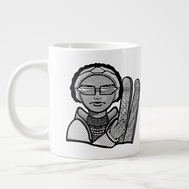 Taza De Café Gigante Skiing winter (Izquierda)