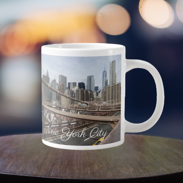 Taza De Café Gigante Skyline Lower Manhattan de Nueva York (In Situ)