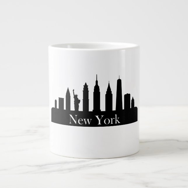 Taza De Café Gigante Skyline New York (Frente)