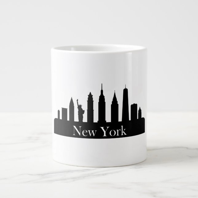 Taza De Café Gigante Skyline New York (Frente)