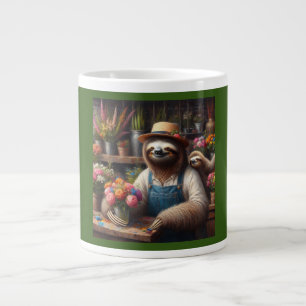Taza De Café Gigante Sloth Florist