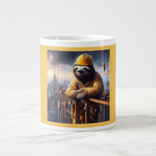 Taza De Café Gigante Sloth Working the High Steel