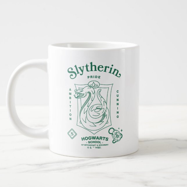 Taza De Café Gigante SLYTHERIN™ Pride Ambition Cunning Crest (Izquierda)