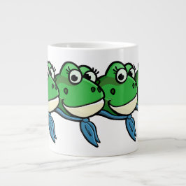 Taza De Café Gigante Smiling Frogs