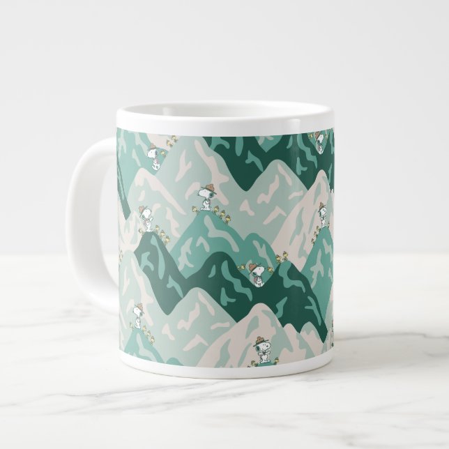 Taza De Café Gigante Snoopy Great Outdoor Pattern (Izquierda)