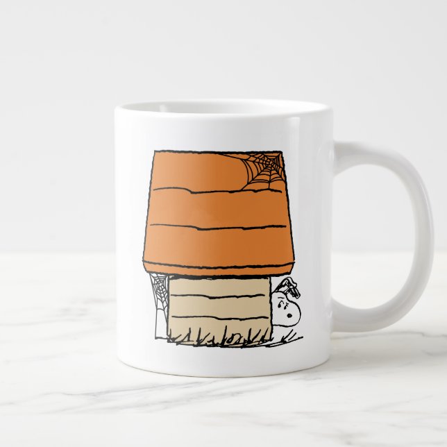 Taza De Café Gigante Snoopy Halloween Spider Web Doghouse (Derecha)