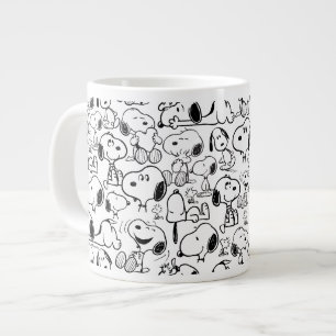 Taza De Café Gigante Snoopy Smile Giggle Lauggle Pattern