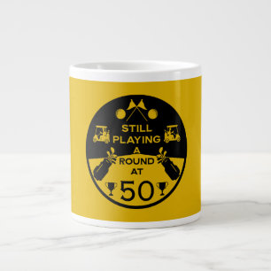 Taza De Café Gigante Sobre el golfista de cumpleaños de Hill