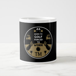 Taza De Café Gigante Sobre el golfista de cumpleaños de Hill