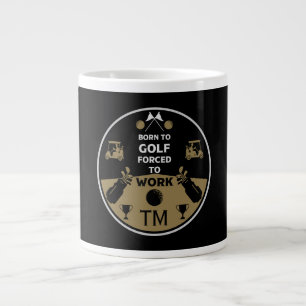 Taza De Café Gigante Sobre el golfista de cumpleaños de Hill