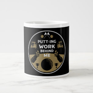 Taza De Café Gigante Sobre el golfista de cumpleaños de Hill
