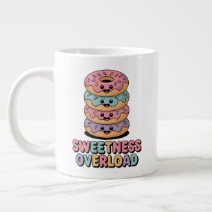 Taza De Café Gigante Sobrecarga de dulzura Donut Kids