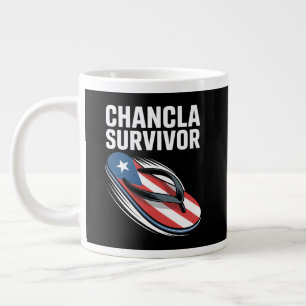 Taza De Café Gigante Sobreviviente de chancla chiste divertido en españ