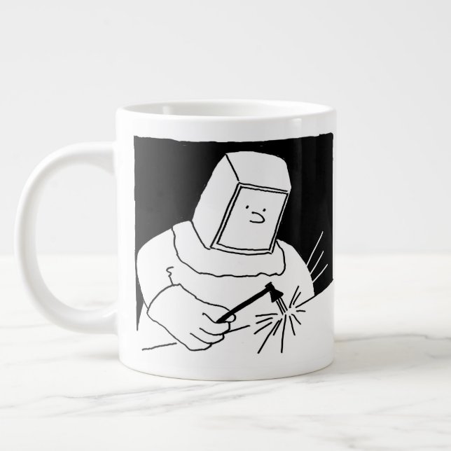 Taza De Café Gigante Soldadura y Personalizado de fabricación Mug de di (Izquierda)