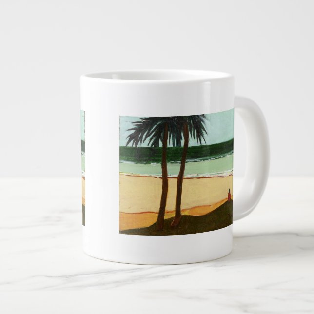 Taza De Café Gigante Soledad 2006 de la playa (Derecha)