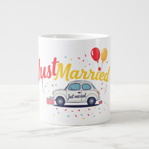 Taza De Café Gigante Sólo celebración casada Diseño de Mug