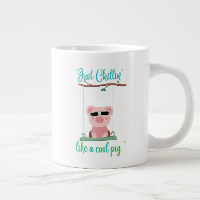 Taza De Café Gigante sólo escalofriante - cotización de cerdo (Derecha)