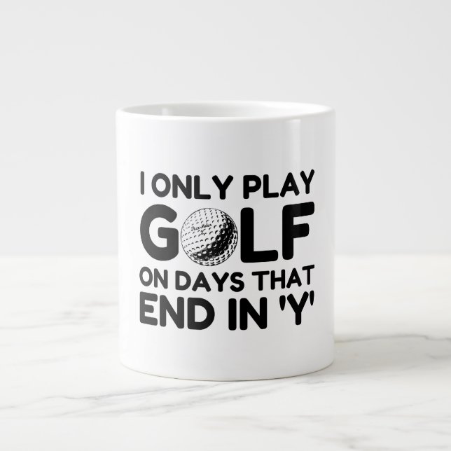 Taza De Café Gigante Sólo juego al golf (Frente)
