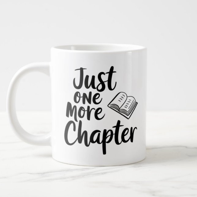 Taza De Café Gigante Sólo Un Capítulo Más Mug Extra Grande - Sobredimen (Izquierda)