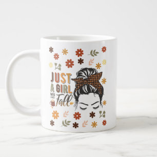 Taza De Café Gigante Solo Un Chica Que Ama La Caída