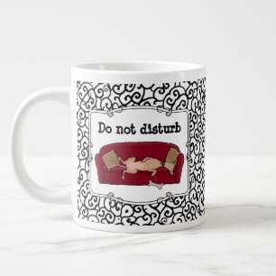 Taza De Café Gigante Sombrero Greyhound (flautista) Perro Lazy Sleeping