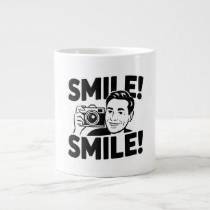 Taza De Café Gigante "Sonríe y cosecha: Captura el momento de la manipu