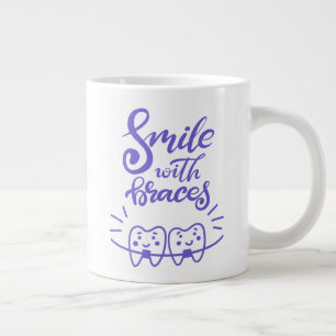 Taza De Café Gigante Sonrisa con correas  Dientes sonrientes