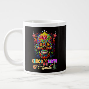 Taza De Café Gigante Sonrisa de Cinco De Mayo