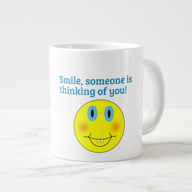 Taza De Café Gigante Sonrisa: Jumbo Mug (Derecha)