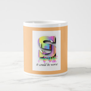 Taza De Café Gigante SONRISA Podría Ser Peor