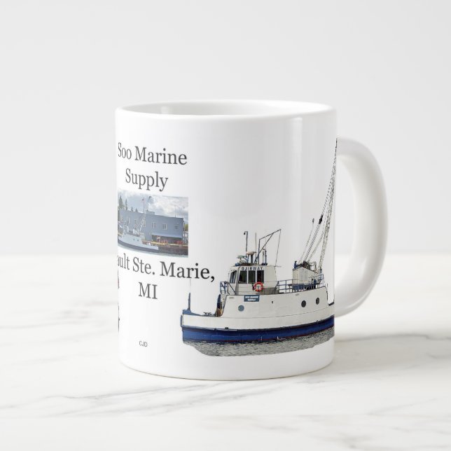 Taza De Café Gigante Soo Marine Supply jumbo mugre (Derecha)