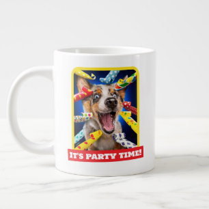 Taza De Café Gigante Sopladores Felices para Fiesta de Perros