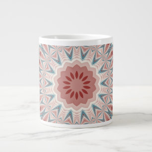 Taza De Café Gigante Sorprendente arte fractal moderno Kaleidoscope Man