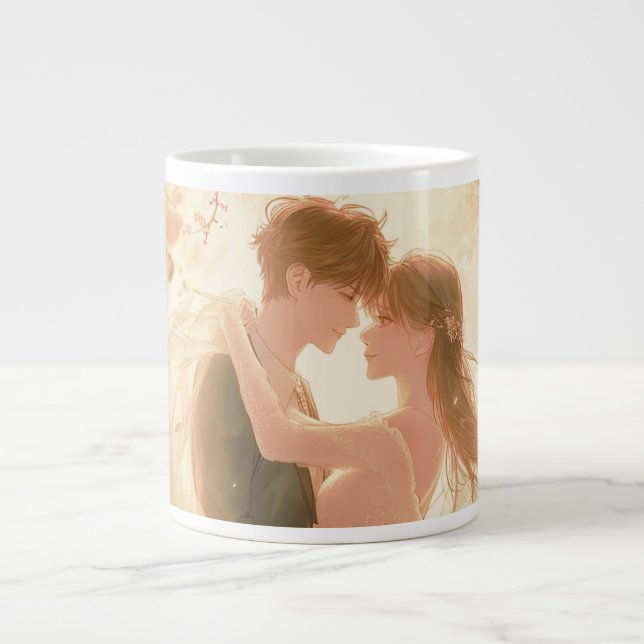 Taza De Café Gigante Soul Mates para siempre (Frente)