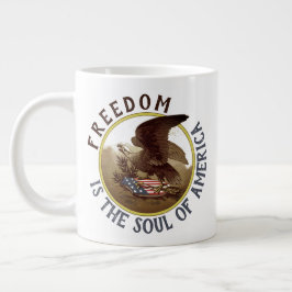 Taza De Café Gigante Soul of America (águila) Mug