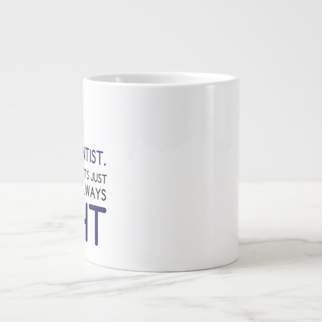 TAZA DE CAFÉ GIGANTE SOY CIENTÍFICO DE DATOS (Frente)